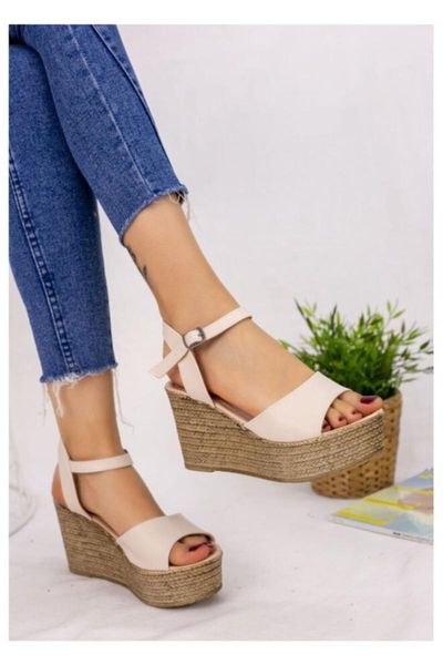 

sandals skin wedges, Black