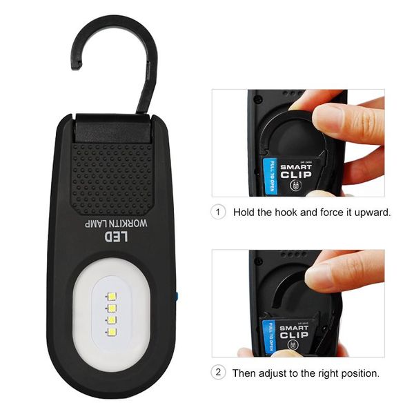 

led work light rechargeable inspection lamp 4 modes magnetic working for car repair outdoor camping emergency portable lanterns