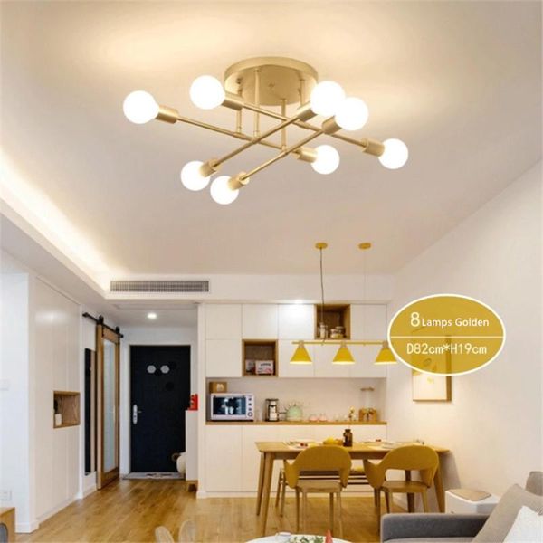 

ceiling lights nordic lamp lliving room wrought iron geometric line bedroom simple home lighting
