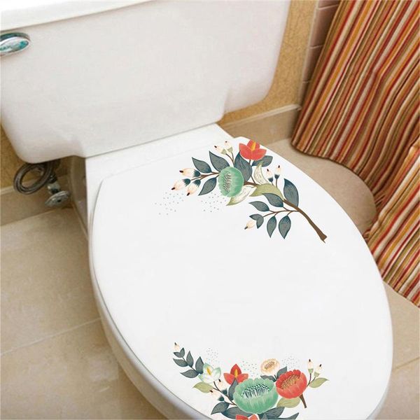

wall stickers 1set 20*30cm pvc christmas leaf bell flower sticker paper wardrobe toilet washing machine refrigerator xmas year deco