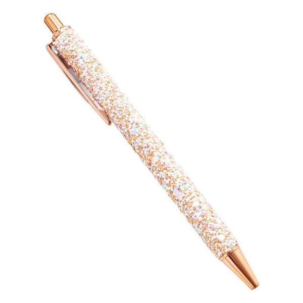 

ballpoint pens metal pen pu sequin gift student office writing press stationery tool school supplies q8n3, Blue;orange