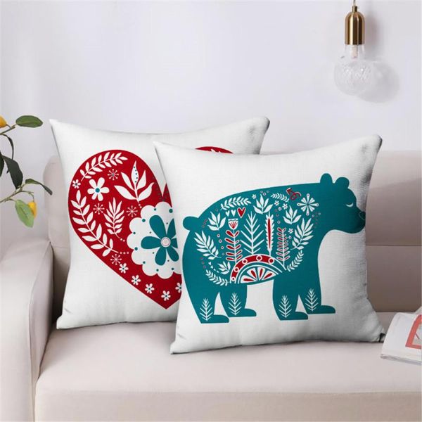 

cushion/decorative pillow christmas abstract throw pillows elephant elk dog printing decorative pillowcases for bed sofa chair cushion cover