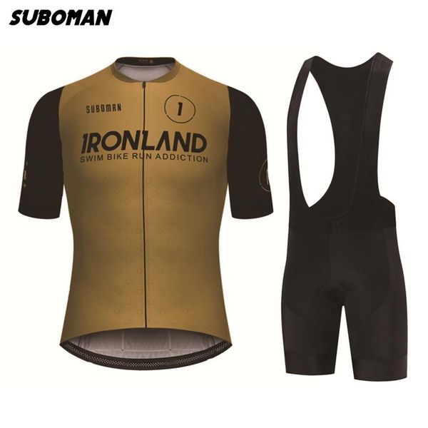 

men's cycling clothing suboman 2021 short sleeve mtb ciclismo summer jersey quick-drying bmx uniform kit racing sets, Black;blue