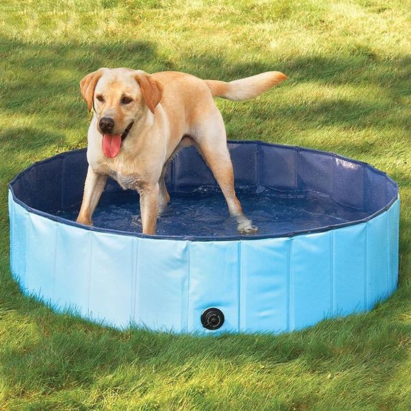 

dog pool pet bath summer outdoor portable swimming pools indoor wash bathing tub collapsible bathtub for dogs cats kids kennels & pens