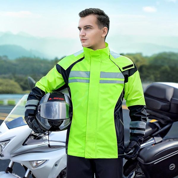 

raincoats motorcycle cycling raincoat suit reusable fashion outdoor hooded adults rain gear regenjacke camping supplies bk50yy