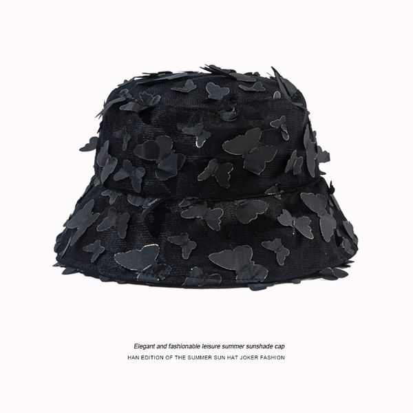 

beautiful little butterfly flower lace fisherman's hat for women