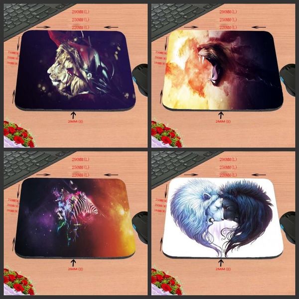 

mouse pads & wrist rests fierce lion art logo games antiskid rectangular computer pad, custom size, decorate your desk design as a