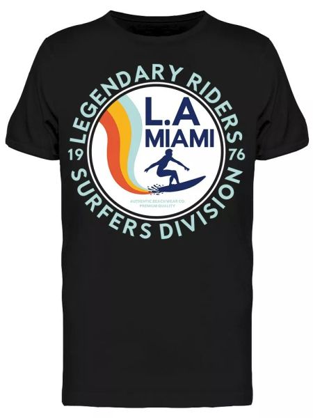 

summer surfing day tee men's -image by shutterstock, White;black