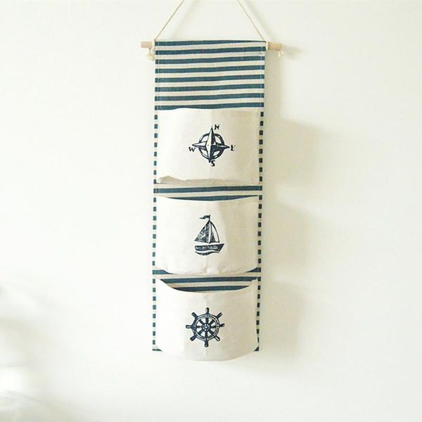 

storage boxes & bins lightweight cotton wall hanging bag, waterproof over door closet organizer box linen bag