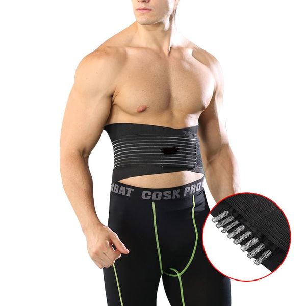 

waist support professional sports belt back 8 protection bars fitness squat weightlifting deadlift, Black;gray
