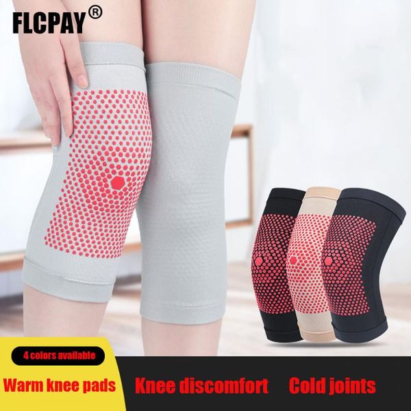 

men's and women's warm knee pads lock temperature to relieve old cold legs arthritis elbow &, Black;gray