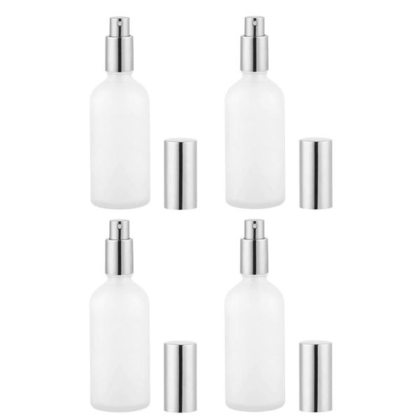 

storage bottles & jars 4pcs refillable glass spray cosmetic water perfume fine mist sprayer