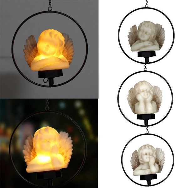 

decorative objects & figurines solar angel day outdoor lighting pendant hanging light mini night garden yard patio art decor