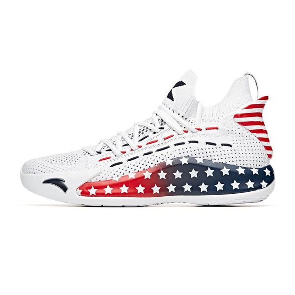 

anta klay thompson kt5 original men's basketball shoes low "stars and stripes" 2021 summer luxurys designers sneakers