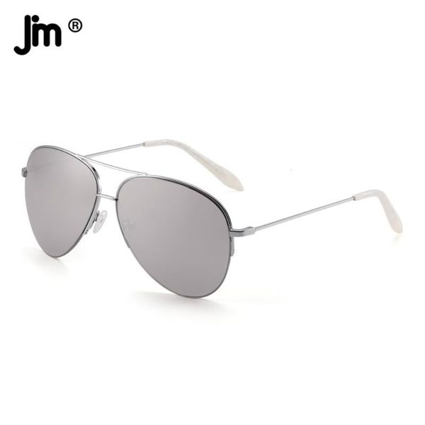 

sunglasses jm oversized pilot for women men vintage mirrored hfx0002, White;black