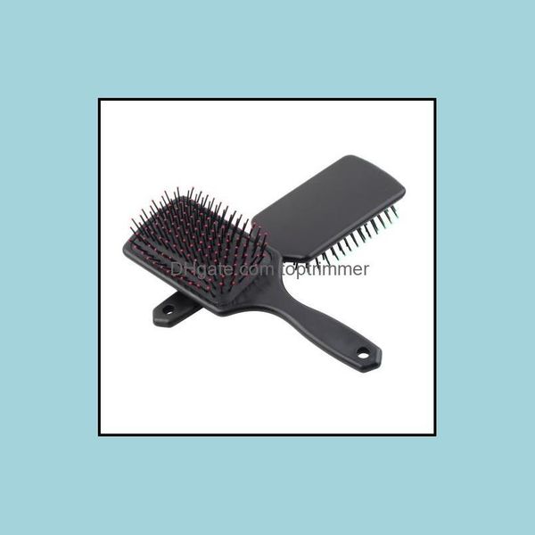 

brushes care & tools productshair comb paddle cushion hair scalp mas brush salon styling tamer tool professional hairbrush drop delivery 202, Silver
