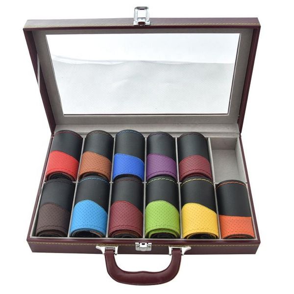 

steering wheel covers 38cm diy car auto cover with needle and thread