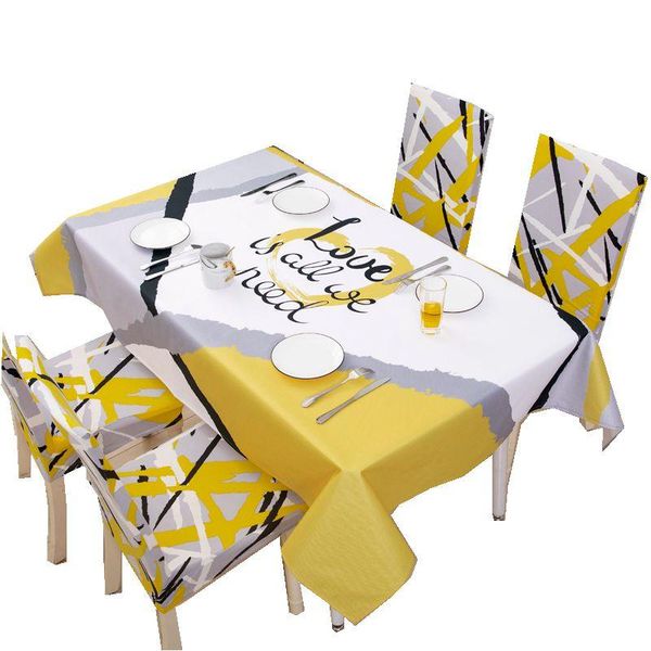 

designs dining table cloth and chair cover anti-dust waterproof in room protector covers