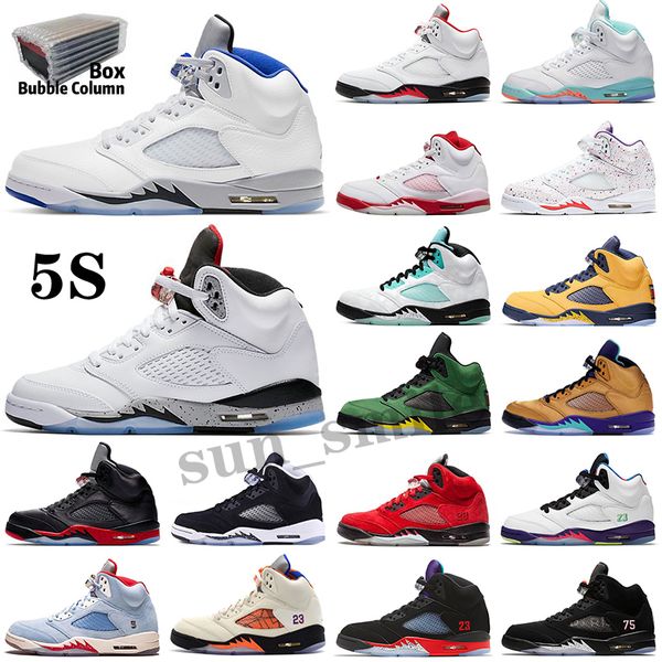 

with box 5 5s mens basketball shoes bluebird shattered backboard sail racer blue raging bull oreo green bean stealth oregon ducks florida ga