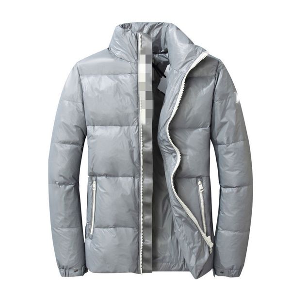 

luxury france men's down jackets designer brand warm thick simple jacket casual stand-collar printed coat, Black