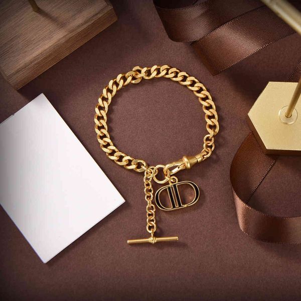 

70% off luxury jewelry 2021 new brass letter pendant chain bracelet necklace female y0pb, Silver