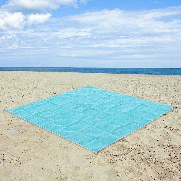 2M 1,5M Magische Sandfreie Strandmatte Camping Outdoor Picknick Große Matratze Wasserdichte Tasche Y0706