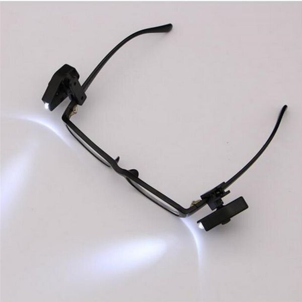 

book lights 2pcs flexible mini universal reading button cell led eyeglass clip on for and tools
