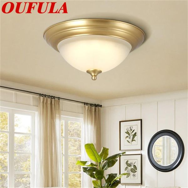 

ceiling lights wpd copper modern led fashionable decorative for home porch living room dining bedroom