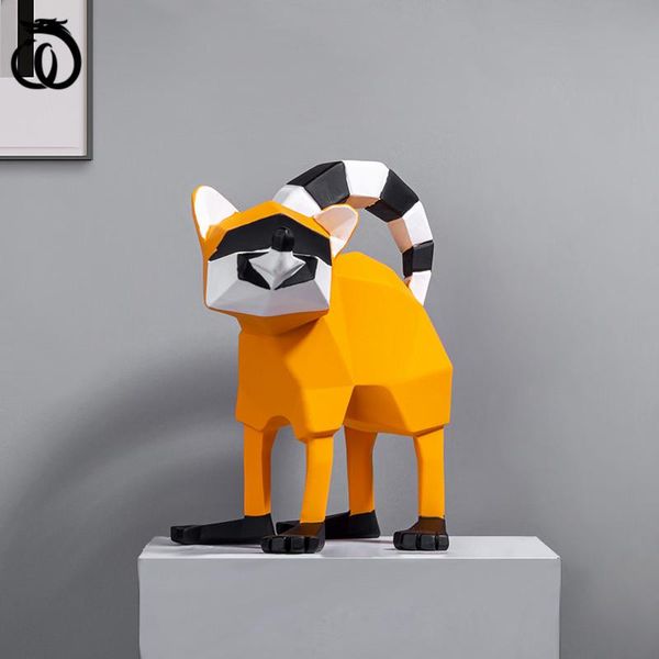 

decorative objects & figurines wu chen long abstract geometry koala art sculpture creative contrast color animal resin craft home decoration