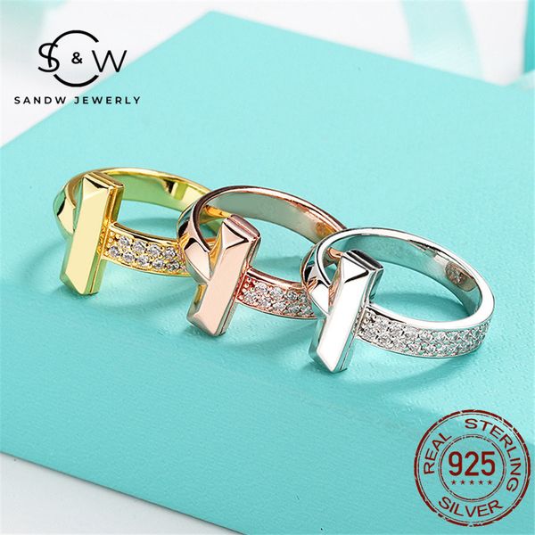 

sandw original charm jewelry rings for men and women s925 sterling silver inlaid zircon ladies light luxury wedding couple holiday gift fash