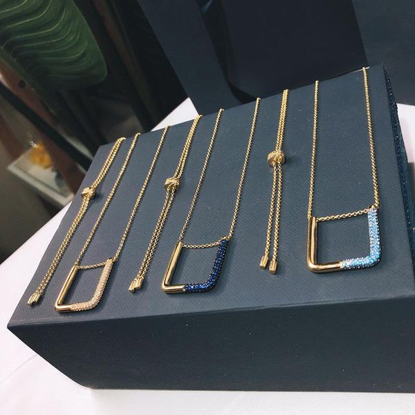 

chains brand pure 925 sterling silver jewelry for women geomteric neckalce party pendant fashion punk gold color necklace