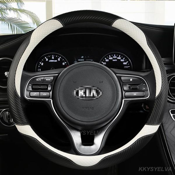 

steering wheel covers leather car cover for kia ceed sportage picanto cerato seltos soul stonic stinger rio 3 4 5 auto accessories