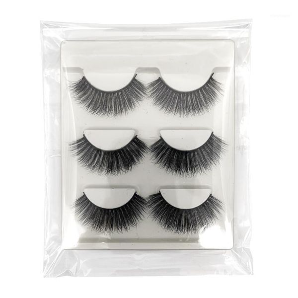 

boxes eyelashes wholesale mink lashes natural full strip makeup false 3d lash1