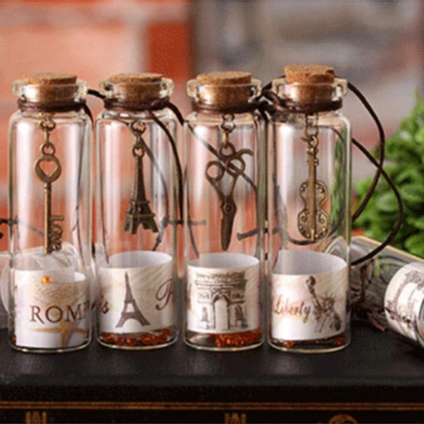 

storage bottles & jars wish tiny empty transparent glass vials for wedding decoration pendant beautiful christmas gifts