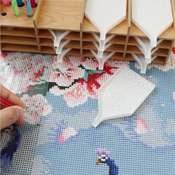 

kitchen storage & organization christmas holiday gift diamond painting tool tray handmade diy wooden x4h8