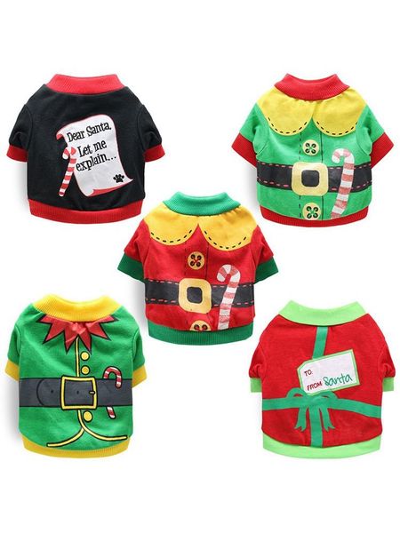 

dog apparel christmas pet clothes for dogs coat autumn winter costume small medium cats dress clothing