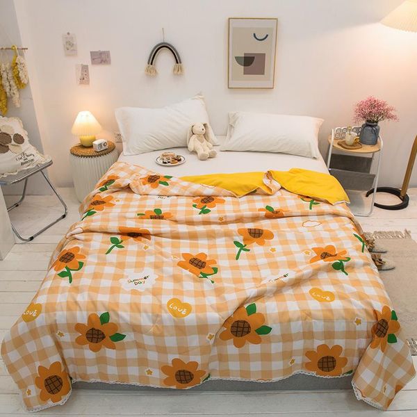 

comforters & sets special offer limited floral print summer cool thin quilt super soft quilted bed throw blanket washable air comforter