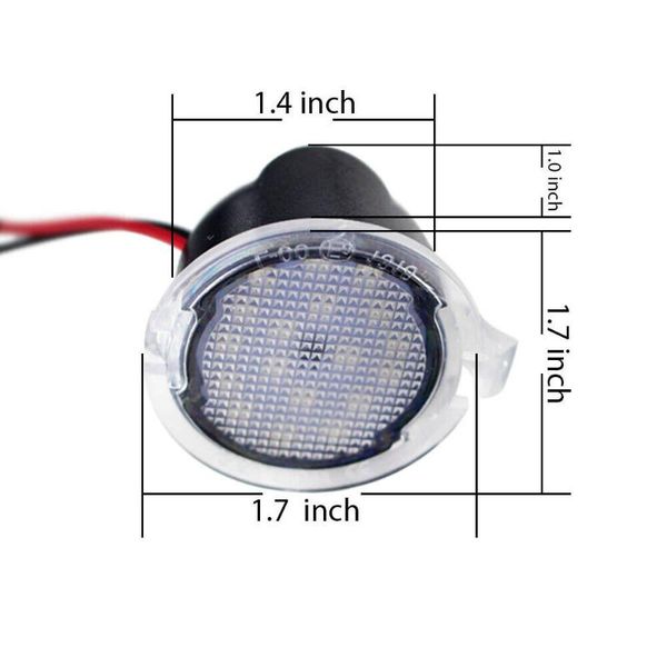 

side view mirror light xenon blue high power lights led plug & play emergency