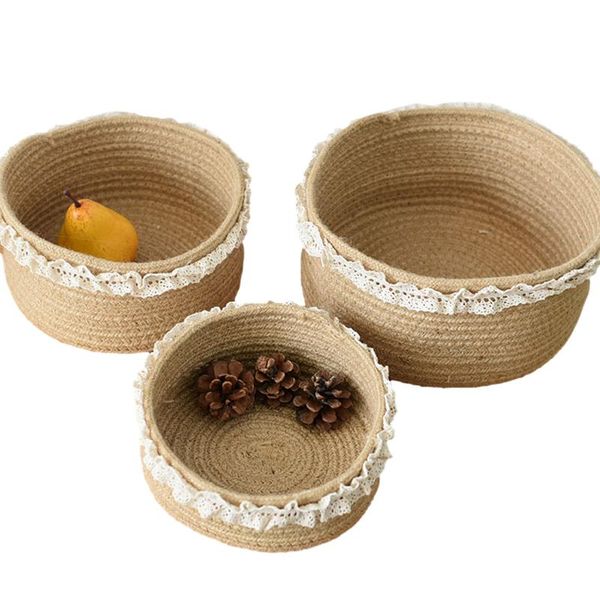 

storage baskets woven handmade organizer bins for camping