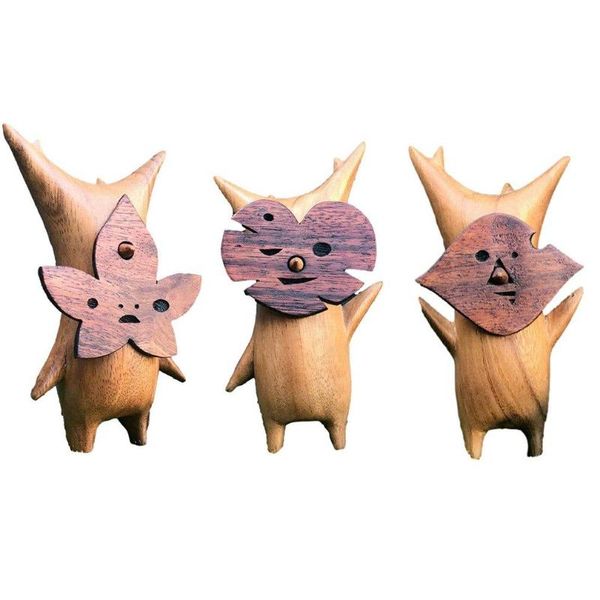 

garden decorations ornaments woody forest elf carving creative and funny deskresin decoration supplies portable