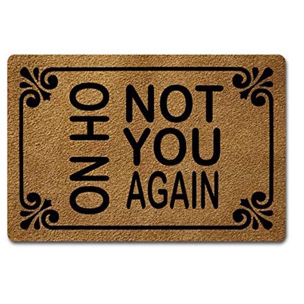 

funny welcome mat rug oh no not you again doormatspersonalized home decor rugs quote flannel door mats anti- carpets
