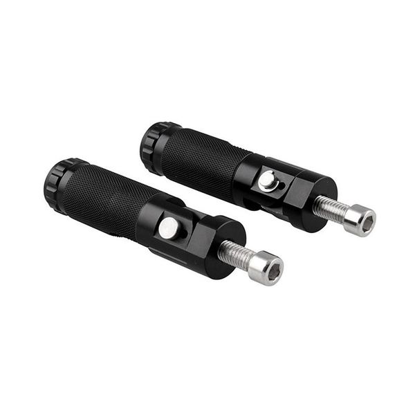 

pedals allomn 2pcs motorcycle motor bike folding footrests footpegs foot black sliver cnc aluminum rests pegs rear set parts