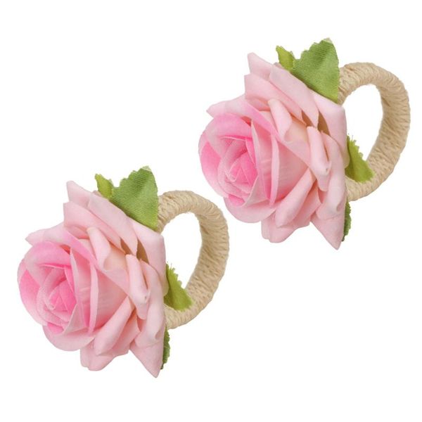 

napkin rings 2pcs western-style el wedding craft creative rose )
