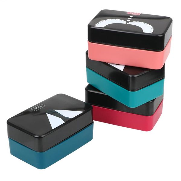 

dinnerware sets dim sum sushi box plastic lunch for student child multifunction double layer container microwaveable