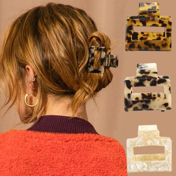 

hair accessories haimeikang leopard clip for women acetate claw acrylic clamp crab girls headwear