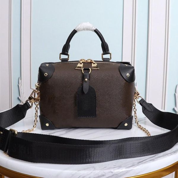 

fashion women shoulder bags hand bag purse genuine leather embroidered detachable wide shoulder strap zipper patchwork color
