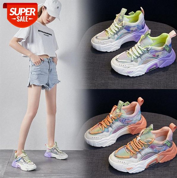

mesh shoes women models genuine leather old casual korean sports white #pd2o