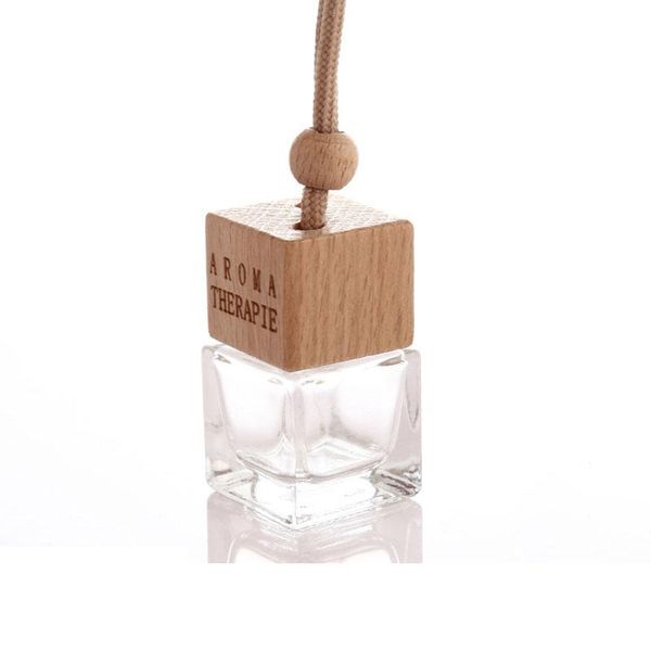 

storage bottles & jars mini perfume pendant refillable essential oils diffuser cork lid 6ml hanging bottle 25pcs/lot automobiles ornaments c