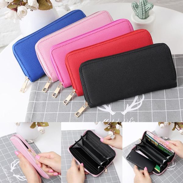 

wallets fashion women oxford road wallet coin bag purse phone, Red;black