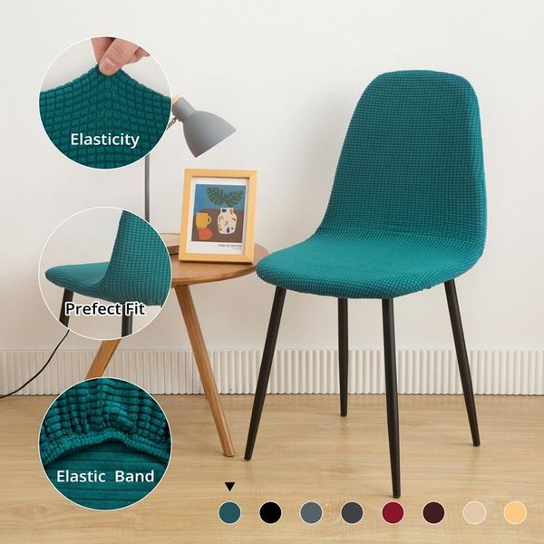 

1/2/4/6 pieces seat cover for shell chair washable removable armless banquet home el slipcover covers